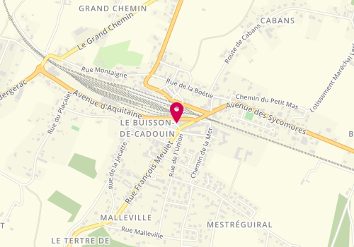 Plan de MASSALOUX Thierry, 4 Rue du 14 Juillet, 24480 Le Buisson-de-Cadouin