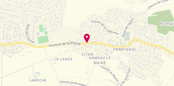 Plan de BAYARD Maxime, 43 Avenue de la Mairie, 33370 Pompignac