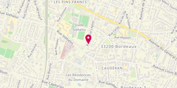 Plan de TRICONE Pierre, 9 Rue Gabriel Leglise, 33200 Bordeaux
