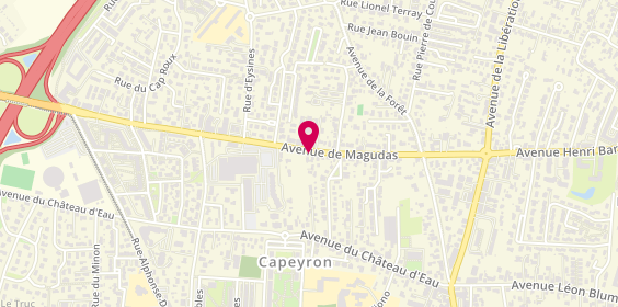 Plan de DERECOURT Antoine, 58 Avenue de Magudas, 33700 Mérignac