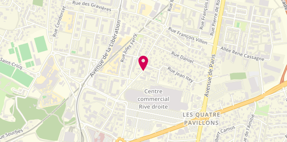 Plan de CERNAJ Sandrine, 75 Rue Edouard Herriot, 33310 Lormont