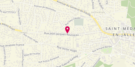 Plan de CLERGUE NOUAL Anne, 59 Avenue Jean Jacques Rousseau, 33160 Saint-Médard-en-Jalles