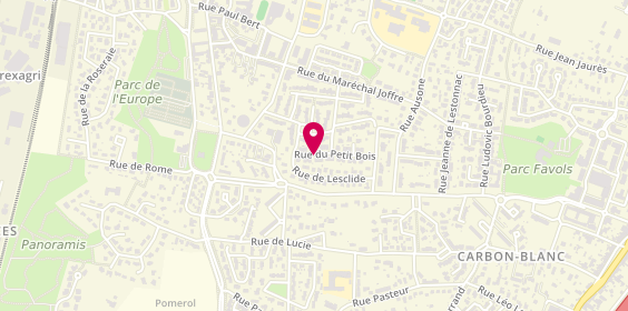 Plan de BAHI Samson, 18 Rue du Petit Bois, 33560 Carbon-Blanc