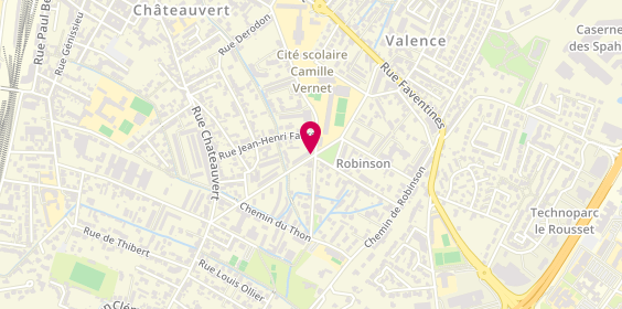 Plan de SAGE Isabelle, 36 Rue des Frères Mongolfier, 26000 Valence
