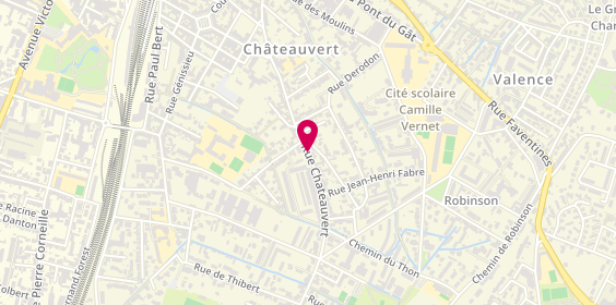 Plan de EYDALEINE Magali, 100 Bis Rue Châteauvert, 26000 Valence