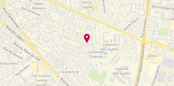 Plan de COSTE Francis, 74 Rue Thiers, 26000 Valence