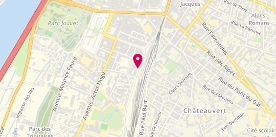 Plan de PEREIRA Julie, 55 Rue Denis Papin, 26000 Valence