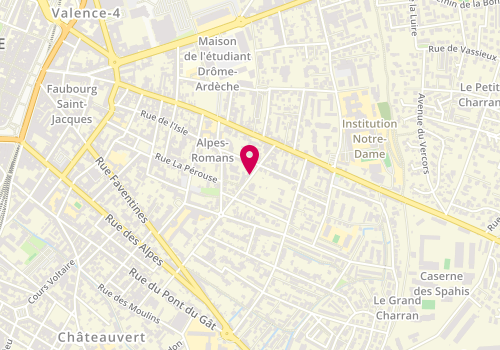 Plan de COUTURIER Vincent, 22 Rue Mirabeau, 26000 Valence
