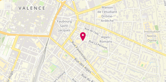 Plan de LAMBERT Mélanie, 2 Rue de Mulhouse, 26000 Valence