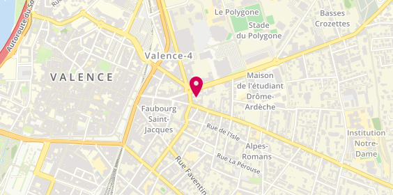 Plan de BERTHIER François, 5 Rue Jean Louis Barrault, 26000 Valence