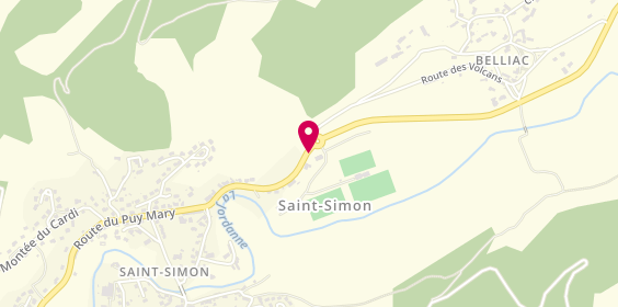 Plan de CHARBONNIER Valentine, 30 Route du Puy Mary, 15130 Saint-Simon