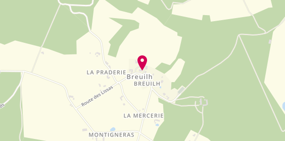 Plan de SUDRIE Antoine, 7 Chemin de l'Eglise, 24380 Breuilh