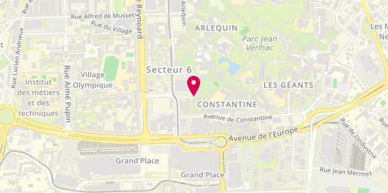 Plan de CLAPEAU Léa, 74 Avenue de Constantine, 38100 Grenoble