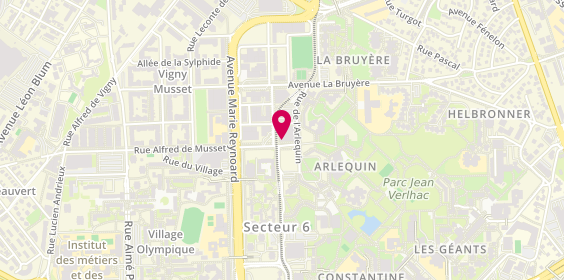 Plan de MACAIRE Clémence, 4 Rue Colombine, 38100 Grenoble