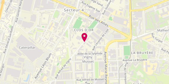Plan de L'ECOLIER Boris, 29 Rue Alfred de Vigny, 38100 Grenoble