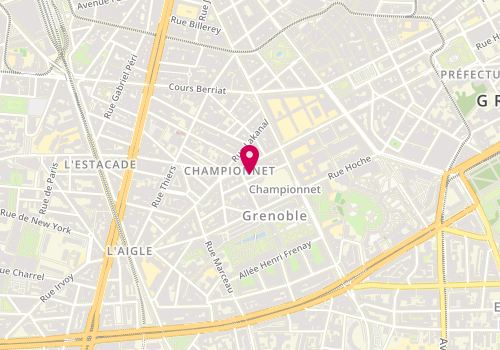 Plan de RIVOIRE Marie-Agnès, 24 Rue Humbert Ii, 38000 Grenoble