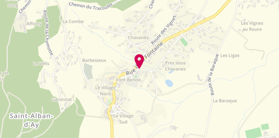 Plan de Cabinet de Kinesitherapie, 20 Route des Pres Sous Chavannes, 07790 Saint-Alban-d'Ay