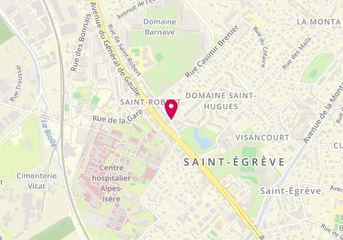 Plan de GAUTIER Anne Sophie, 6 Rue Saint Robert, 38120 Saint-Égrève