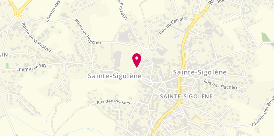 Plan de DEL ROSSO-LAFONT Eliane, 2 Place Anciens Combattants d'Afn, 43600 Sainte-Sigolène