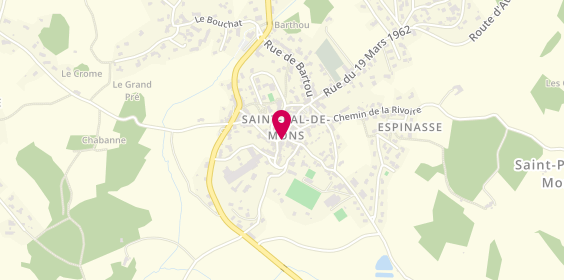 Plan de CHAUSSINAND Carine, 4 Place l'Eglise, 43620 Saint-Pal-de-Mons