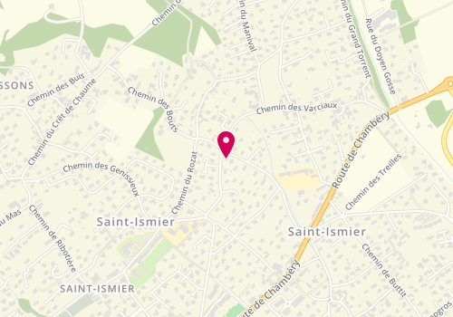 Plan de CHAMBON Sandra, 455 Rue des Quartallees, 38330 Saint-Ismier