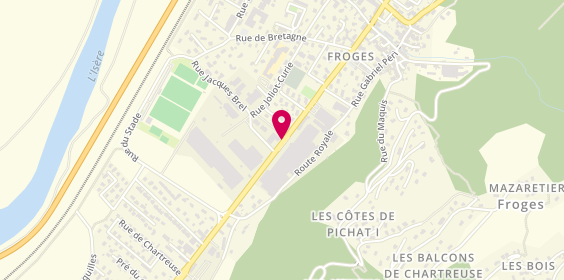 Plan de MONTEIRO Aude, 500 Boulevard de la Republique, 38190 Froges