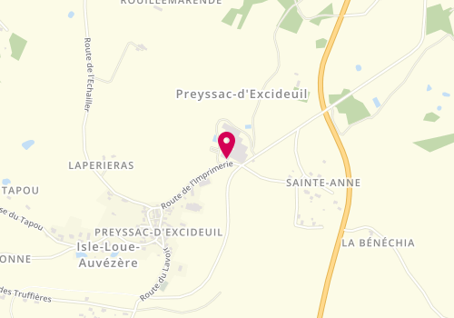 Plan de SARAZIN Baptiste, 48 Route de l'Imprimerie, 24160 Preyssac-d'Excideuil