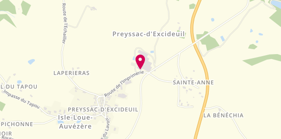 Plan de BEDOUET Claire, 48 Route de l'Imprimerie, 24160 Preyssac-d'Excideuil