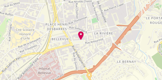 Plan de SEBA Alexandre, 13 Rue Amouroux, 42100 Saint-Étienne