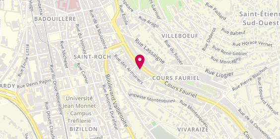 Plan de CEYTE Robin, 42 Cours Fauriel, 42100 Saint-Étienne