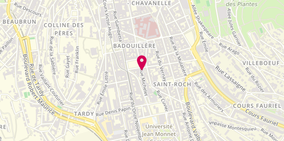 Plan de GROLET Frédéric, 63 Rue Michelet, 42100 Saint-Étienne
