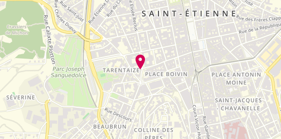 Plan de DEBRAY Cécile, 26 Rue Georges Teissier, 42000 Saint-Étienne