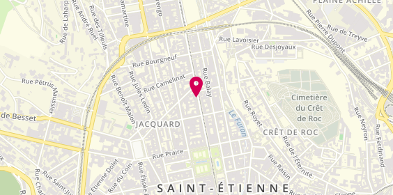 Plan de FEUILLET Frédéric, 23 Rue Charles de Gaulle, 42000 Saint-Étienne