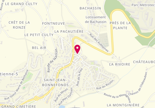 Plan de BENBOUZID Sirine, 7 Rue Jean Baptiste Reymond, 42650 Saint-Jean-Bonnefonds