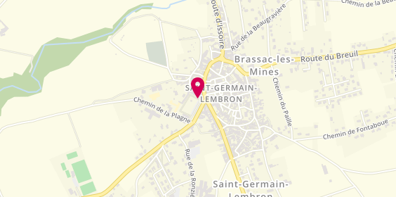Plan de CHALAFFRE Chloé, 1 Place du Desert, 63340 Saint-Germain-Lembron