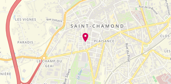 Plan de BOUDES Chloé, 28 Rue Jules Duclos, 42400 Saint-Chamond
