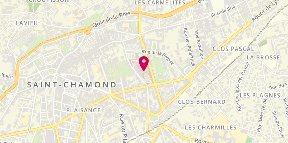 Plan de MOREAUX Chloé, 19 Rue Victor Hugo, 42400 Saint-Chamond
