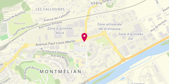 Plan de QUERCY Frédéric, Rue Jean Moulin, 73800 Montmélian