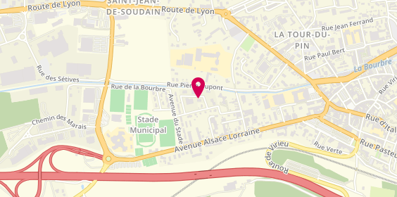Plan de CAPITTE-TEISSERENC Nathalie, 14 Rue des Mûriers, 38110 La Tour-du-Pin