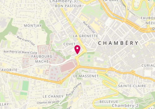 Plan de PICHOD Charlène, 156 Faubourg Maché, 73000 Chambéry
