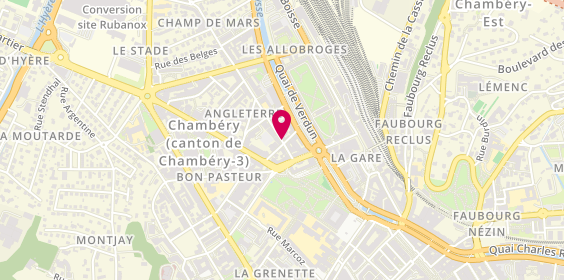 Plan de GAUTIER Charlotte, 62 Rue Nicolas Parent, 73000 Chambéry