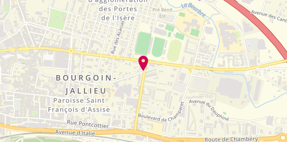 Plan de GUERIN Ludovic, 10 A Boulevard Jean Jacques Rousseau, 38300 Bourgoin-Jallieu