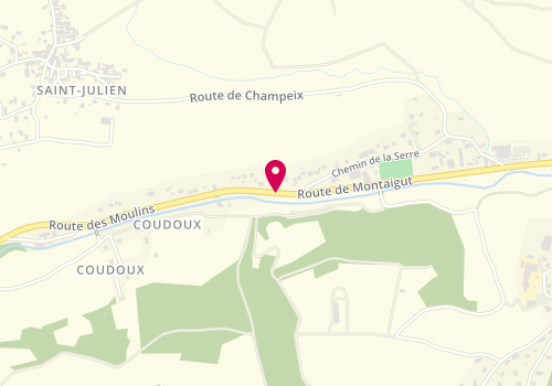 Plan de VALLADIER Romain, 14 Bis Route de Montaigut, 63320 Champeix