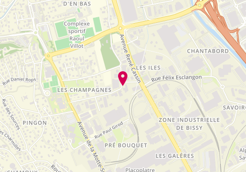 Plan de STOCK Marine, 370 Rue des Champagnes, 73290 La Motte-Servolex