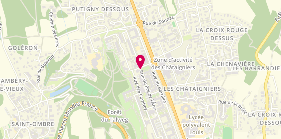 Plan de COTTAZ Anne-Cécile, 645 Rue du Pre de l'Ane, 73000 Chambéry