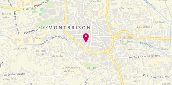 Plan de JAY Romain, 11 Rue Rivoire, 42600 Montbrison
