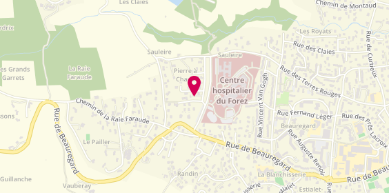 Plan de TAVERNIER Hamoudi Sophia, Avenue des Monts du Soir, 42605 Montbrison