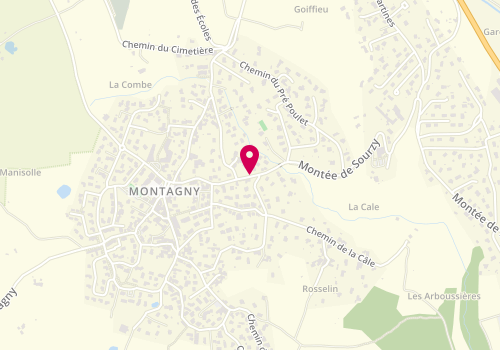 Plan de MONTCEL Aurélia, 295 Montee de Sourzy, 69700 Montagny