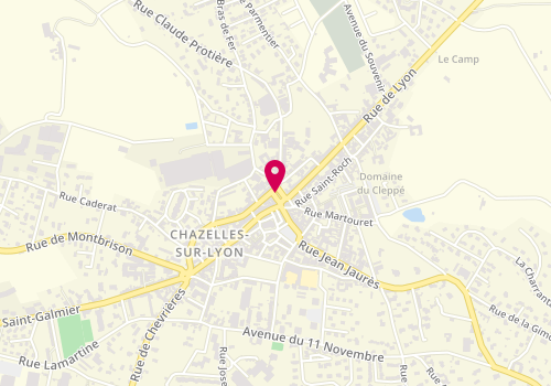 Plan de SEON Amélie, 5 Bis Carrefour Saint Roch, 42140 Chazelles-sur-Lyon