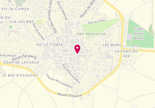 Plan de PECHON Laurenne, 328 Boulevard du Jeu de Paume, 63270 Vic-le-Comte
